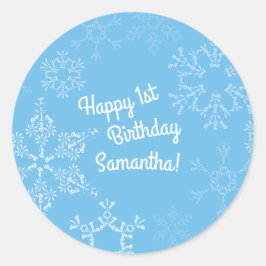 Adesivo Winter Onederland Snowflake Party (Festa de primei