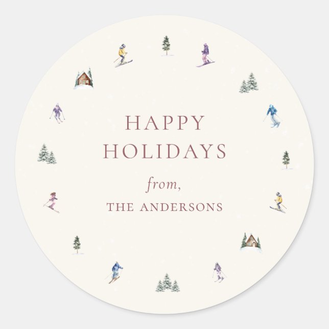 Adesivo WINTER SLOPES Holiday (Frente)