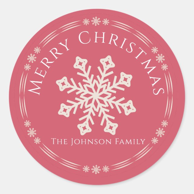 Adesivo Winter Snowflake Christmas sticker (Frente)