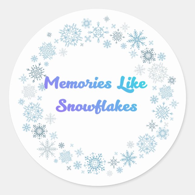 Adesivo Winter Snowflake Wreath Sticker (Frente)