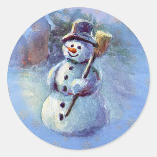 Adesivo WINTER SNOWMAN por SHARON SHARPE