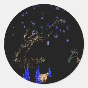 Adesivo Winter Wonderland Lights Blue and White Holiday
