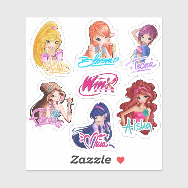 Adesivo Winx Club Girls Stickers (Folha)