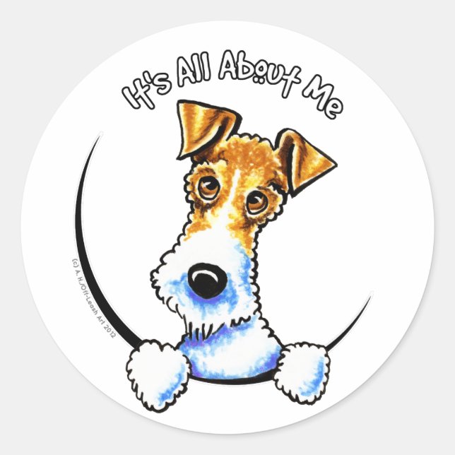 Adesivo Wire Fox Terrier IAAM (Frente)