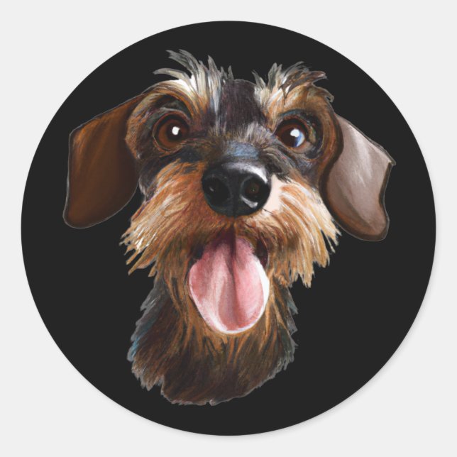 Adesivo Wirehaired Dachshund (Frente)