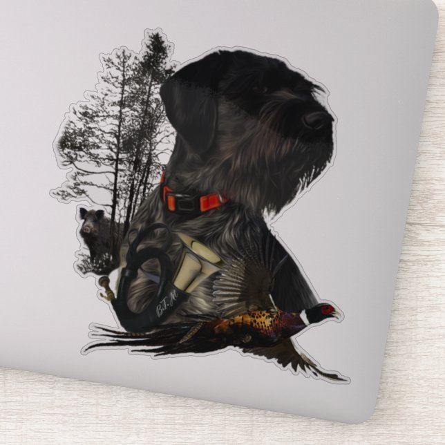 Adesivo Wirehaired Pointer Sticker (Detalhe)