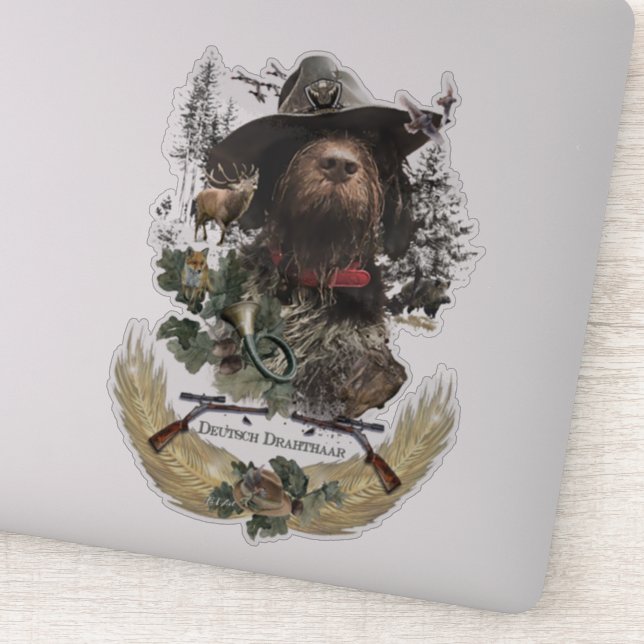Adesivo Wirehaired Pointer Sticker (Detalhe)