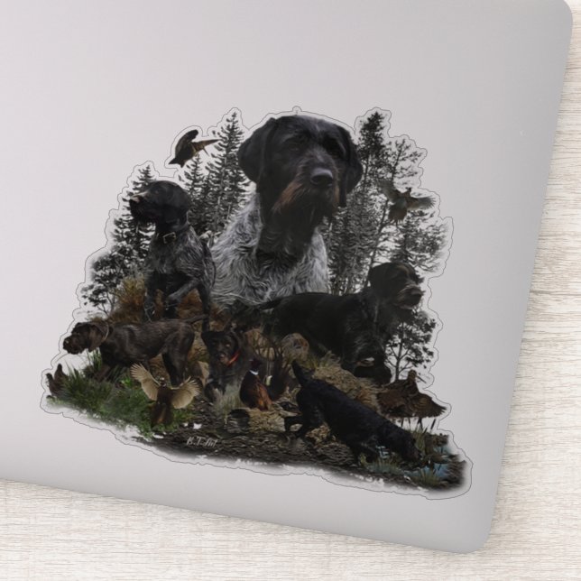 Adesivo Wirehaired Pointer Sticker (Detalhe)