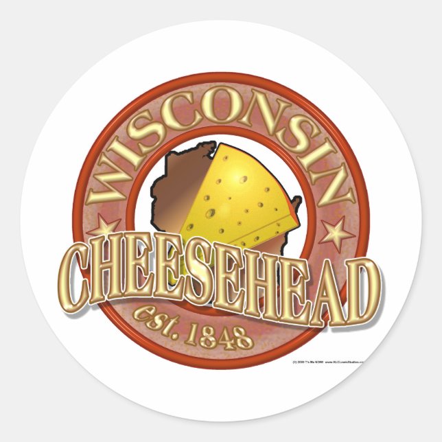 Adesivo Wisconsin Cheesehead Seal (Frente)