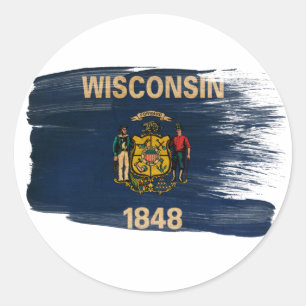 Adesivo Wisconsin Flag