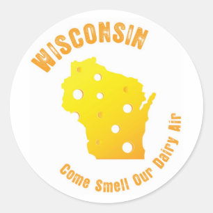 Adesivo Wisconsin vem cheiro nosso ar da leiteria