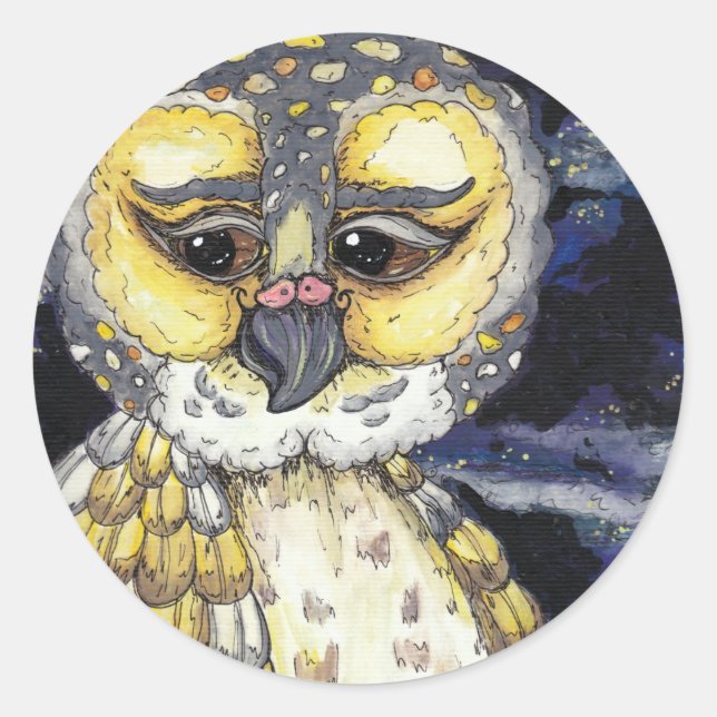 Adesivo Wise Old Owl Stickers (Frente)