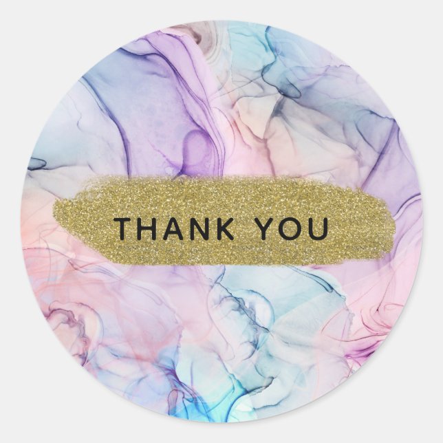 Adesivo Wispy Eethel Pastel Watercolor Inky Fantasy Glam (Frente)