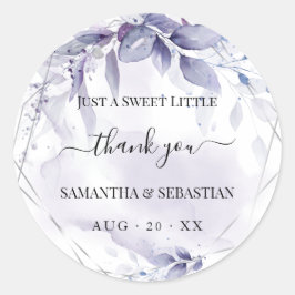 Adesivo Wispy Floral Dusty Plum Obrigado