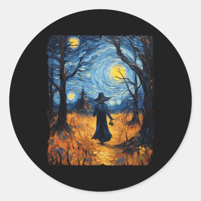 Adesivo Witeen Starry Night Van Gogh Costume Art (Frente)