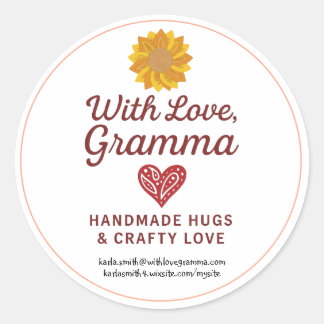 Adesivo With Love, Gramma Sticker