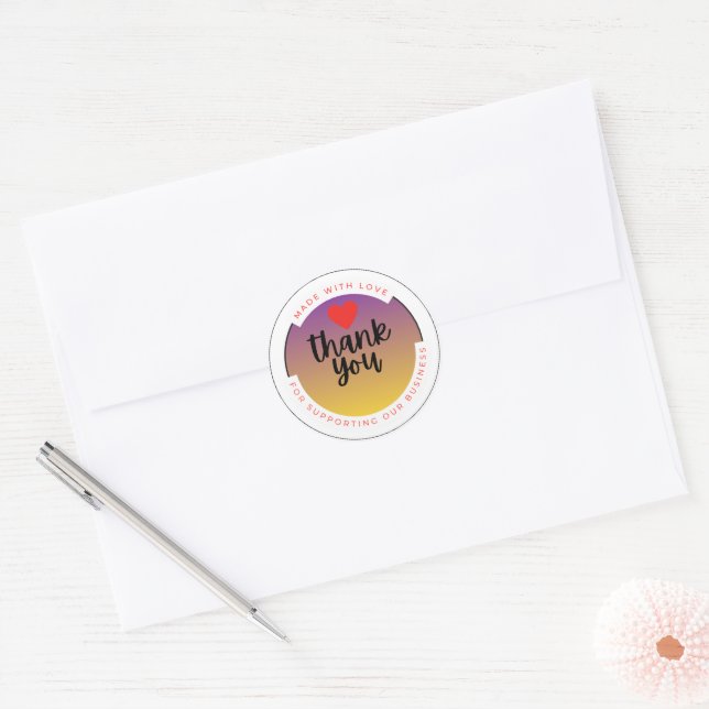 Adesivo With Love Heart Sticker – Minimal Cute Love  (Envelope)