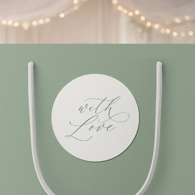 Adesivo With Love Wedding Favor Stickers  (Criador carregado)