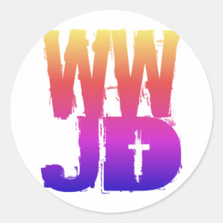 Adesivo WJD O Que Jesus faria