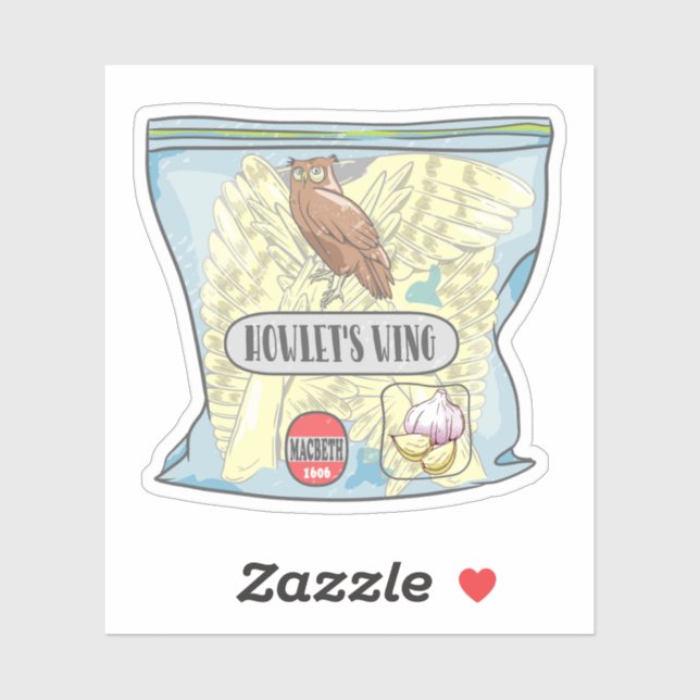 Adesivo WLETS WING Macbeth feitiça. (Folha)