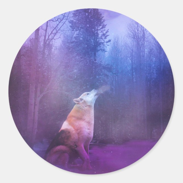 Adesivo Wolf Christmas Stickers (Frente)