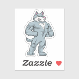 Adesivo Wolf como Bodybuilder extreme