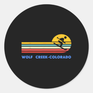 Adesivo Wolf Creek Colorado Esqui Esquiador Esqui Retro Pô