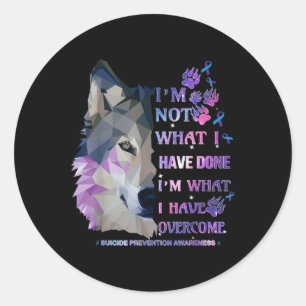 Adesivo Wolf Eu Não Sou O Que Eu Fiz Eu Tenho Sobco