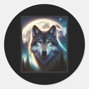 Adesivo Wolf Icy Moon Galaxy Caçando Cinzas Terrestres Wol
