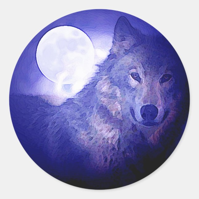 Adesivo Wolf & Moon (Frente)