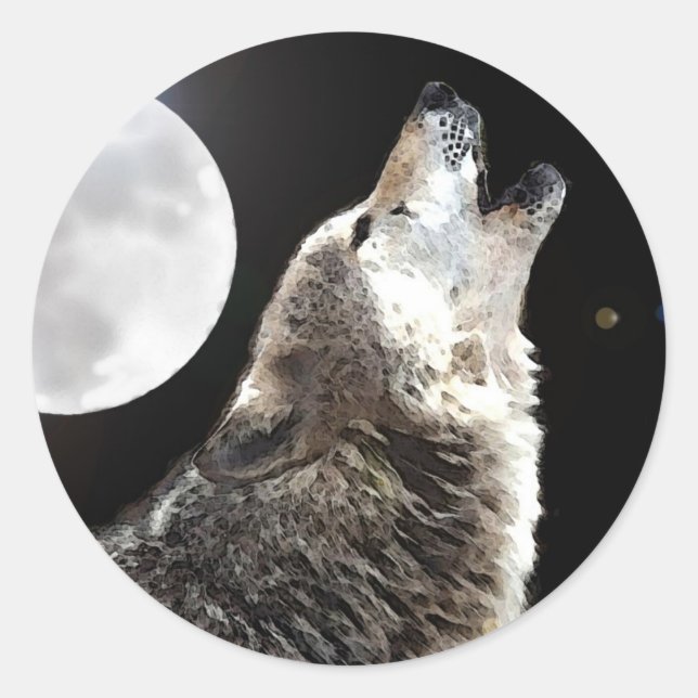 Adesivo Wolf & Moon (Frente)