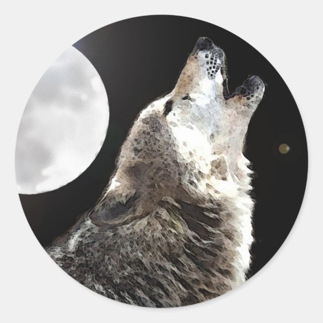 Adesivo Wolf & Moon (Frente)