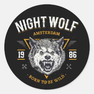 Adesivo Wolf Night Amsterdam Melhor Presente