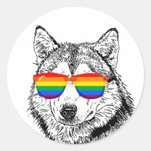 Adesivo Wolf Pride Sunglass