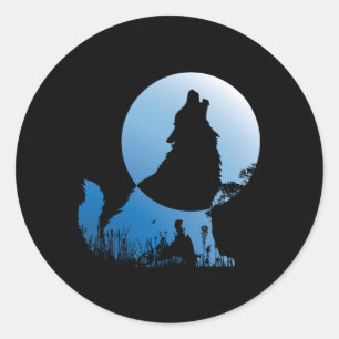 Adesivo Wolf Silhouette Wolf Nature Lover