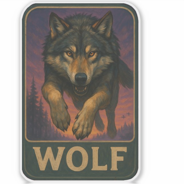 Adesivo Wolf Sticker (Frente)