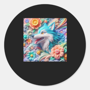 Adesivo Wolf Sticker 3d