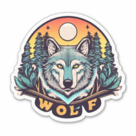 Adesivo Wolf Stickers A Howcess