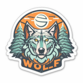 Adesivo Wolf Stickers Exprime Seu Espírito Interior De Lob