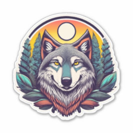 Adesivo Wolf Stickers para defensores da Terra