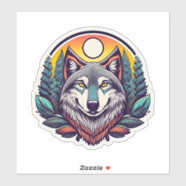 Adesivo Wolf Stickers para defensores da Terra