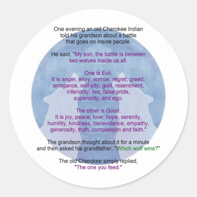 Adesivo Wolf Wisdom (Frente)