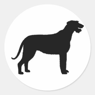 Adesivo Wolfhound irlandês (no preto)