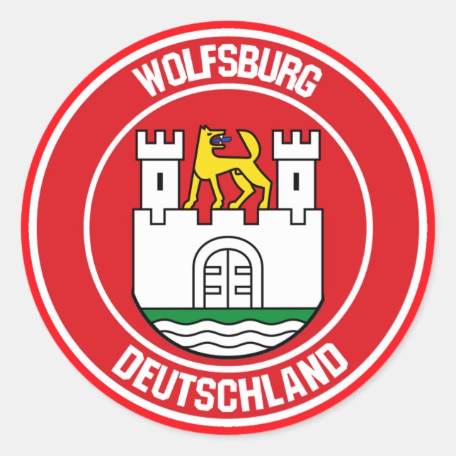 Adesivo Wolfsburg Round Emblem (Frente)