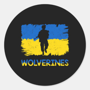 Adesivo Wolverines Apoiam a Ucrânia Apoiam a Ucrânia Stand