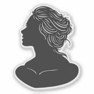 Adesivo Woman Bust Silhouette