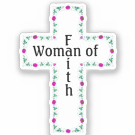 Adesivo Woman of faith