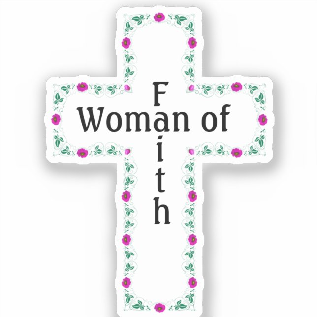 Adesivo Woman of faith (Frente)