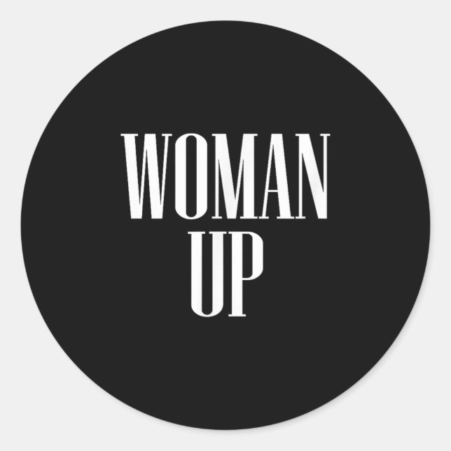 Adesivo Woman Up - Female Emwerment &amp; Motivation  (Frente)