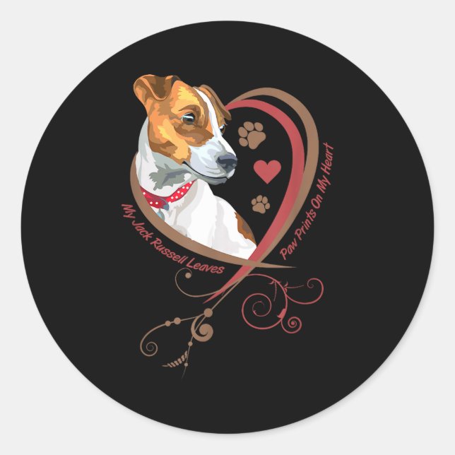 Adesivo Womans Jack Russell Terrier Shirt Parson Russell T (Frente)